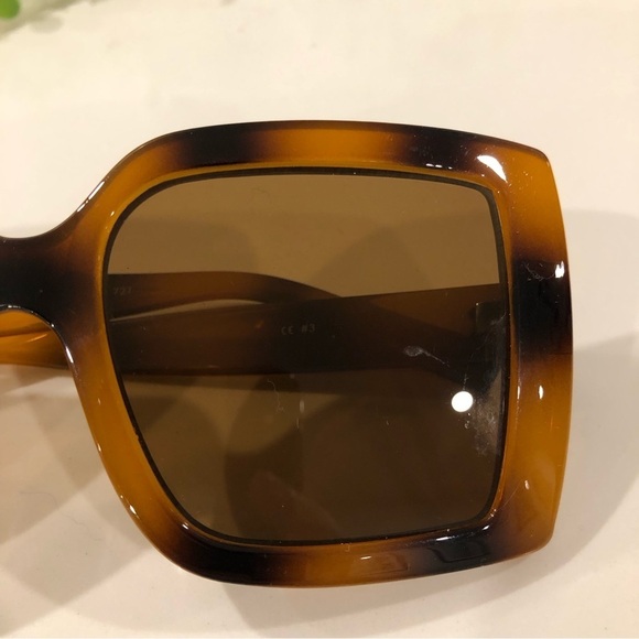 KENDALL+KYLIE FIONA Oversized Square Lenses Sunglasses Animal  Print - Picture 9 of 9